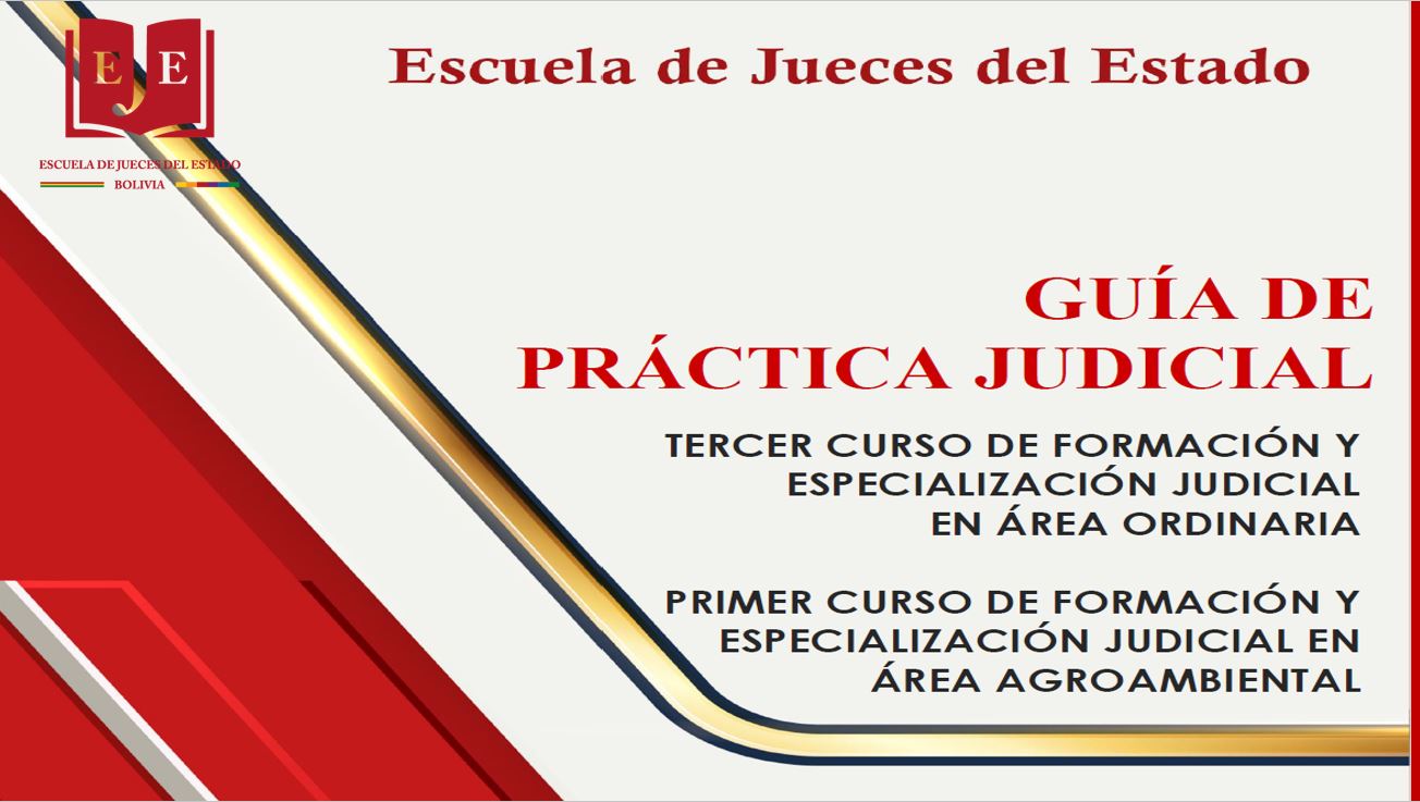 GUIA DE PRACTICA JUDICIAL AREA ORDINARIA Y AREA AGROAMBIENTAL