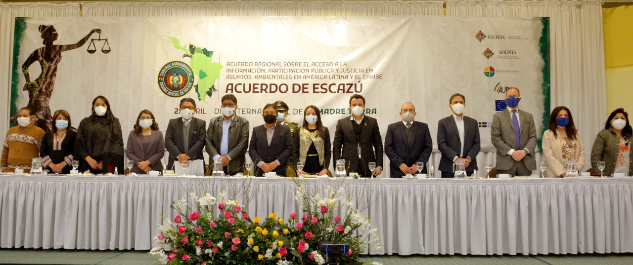 EJE PRESENTE EN LA CELEBRACIÓN DE LA ENTRADA EN VIGOR DEL ACUERDO DE ESCAZÚ